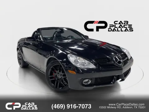 Black 2009 Mercedes-Benz SLK-Class SLK 300 Roadster 2D for sale in Addison, TX