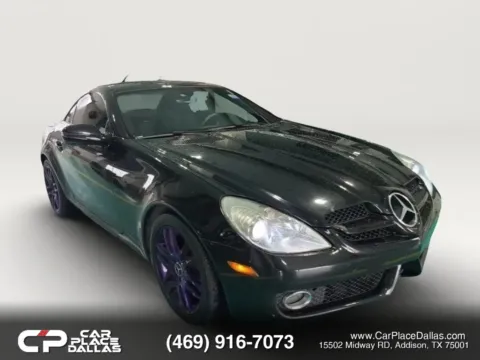 Black 2009 Mercedes-Benz SLK-Class SLK 300 Roadster 2D for sale in Addison, TX