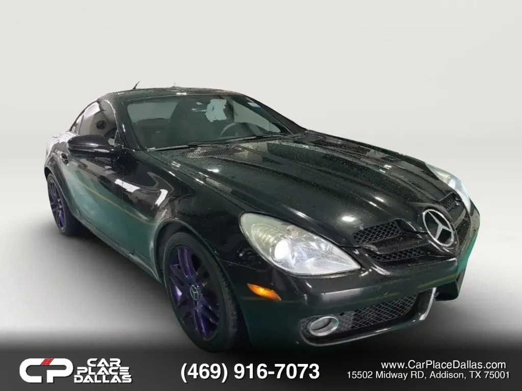 Black 2009 Mercedes-Benz SLK-Class SLK 300 Roadster 2D for sale in Addison, TX
