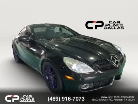 Black 2009 Mercedes-Benz SLK-Class SLK 300 Roadster 2D for sale in Addison, TX
