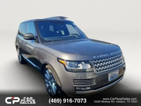 Gray 2016 Land Rover Range Rover Supercharged V8,AWD,LEATHER,NAV,CAM,PANO,PREMIUM AUDIO,LOW MILES for sale in Addison, TX