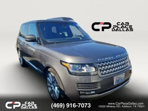 Gray 2016 Land Rover Range Rover Supercharged V8,AWD,LEATHER,NAV,CAM,PANO,PREMIUM AUDIO,LOW MILES for sale in Addison, TX
