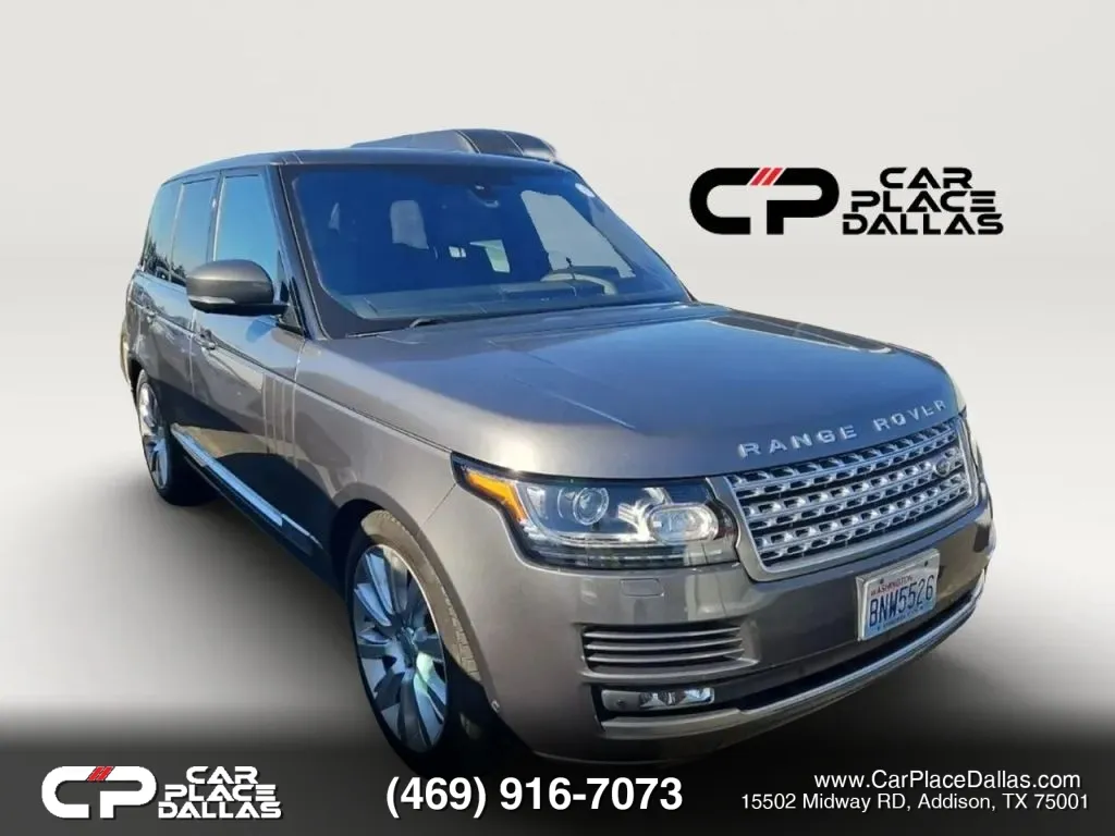 Gray 2016 Land Rover Range Rover Supercharged V8,AWD,LEATHER,NAV,CAM,PANO,PREMIUM AUDIO,LOW MILES for sale in Addison, TX