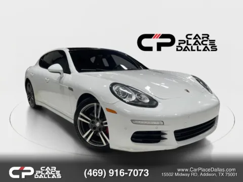 White 2015 Porsche Panamera 4S AWD,LEATHER,NAV,CAM,PREMIUM AUDIO,LOW MILES,PORSCHE CPO HISTORY for sale in Addison, TX