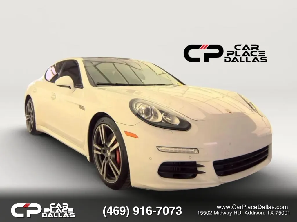 White 2015 Porsche Panamera 4S AWD,LEATHER,NAV,CAM,PREMIUM AUDIO,LOW MILES,PORSCHE CPO HISTORY for sale in Addison, TX