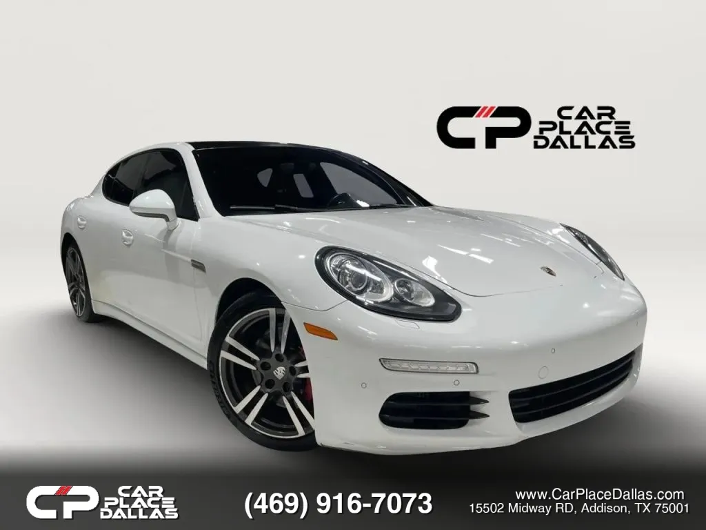 White 2015 Porsche Panamera 4S AWD,LEATHER,NAV,CAM,PREMIUM AUDIO,LOW MILES,PORSCHE CPO HISTORY for sale in Addison, TX