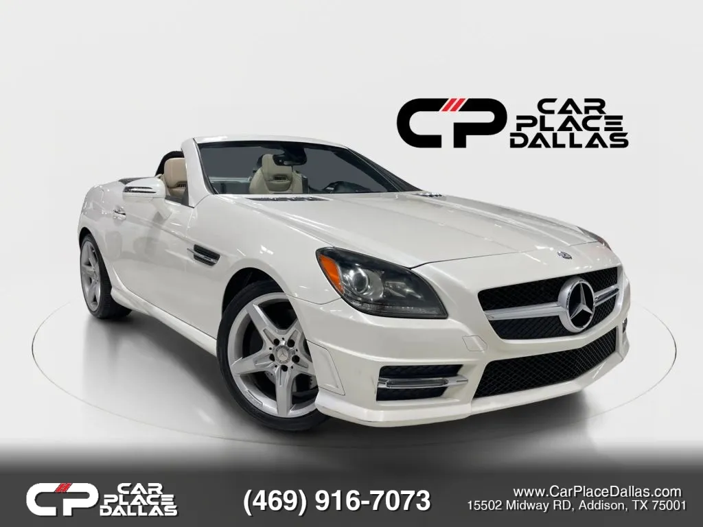 2014 Mercedes-Benz SLK-Class SLK 350 LTHR,HTD STS,AIRSCARF,PWR HARDTOP,BLUETOOTH,MEMORY STS,BI-XENON,RWD for sale in Addison, TX