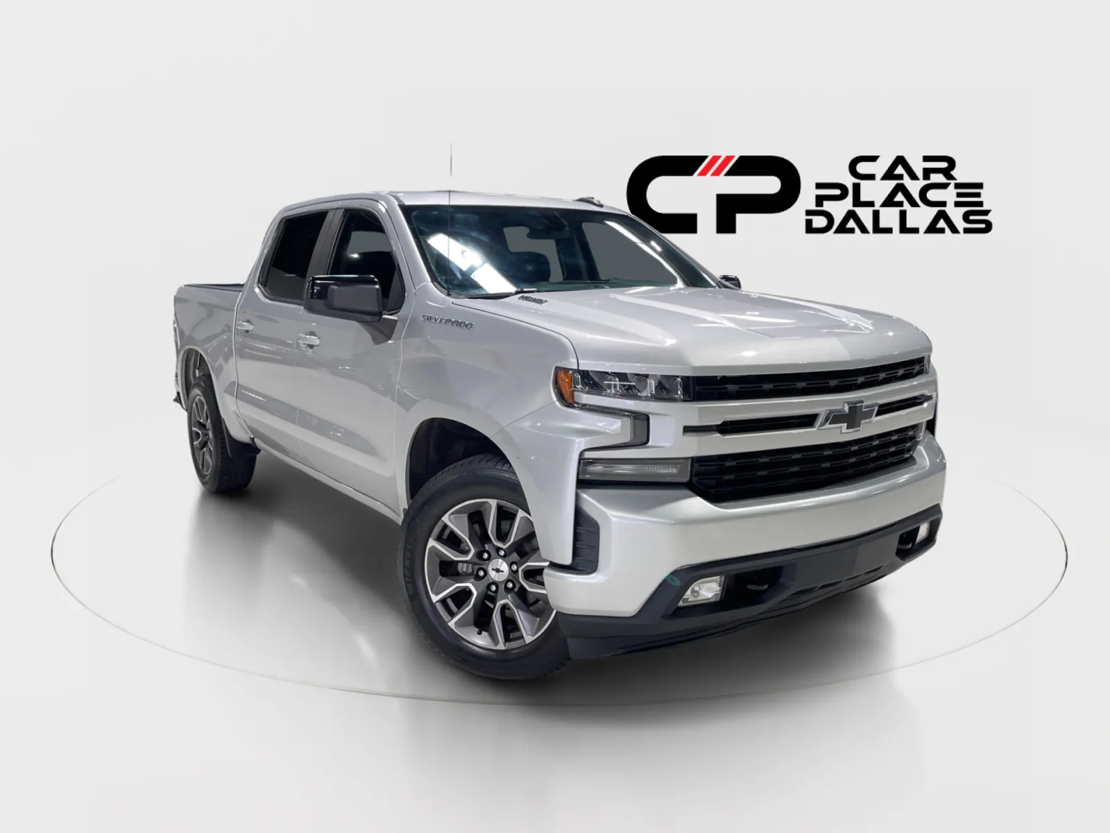 Silver 2021 Chevrolet Silverado 1500 Crew Cab RST Crew Cab 2WD,DURAMAX,ALL STAR,TOW PKG,HTD STS/WHEEL,REMOTE START,20 WHLS,CARPLAY for sale in Addison, TX