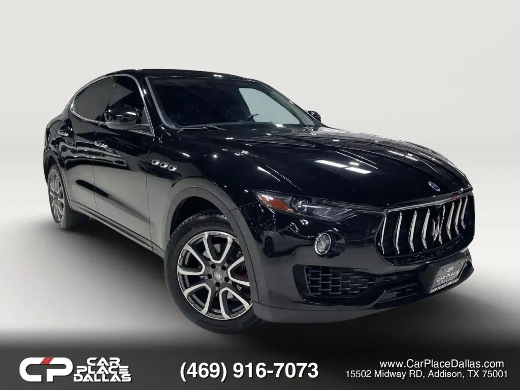 Black 2017 Maserati Levante AWD,V6,LEATHER,NAV,CAM,BLUETOOTH,PREMIUM AUDIO,BLACK EXT for sale in Addison, TX