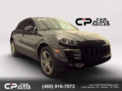Black 2017 Porsche Macan AWD,CAM,BLUETOOTH,LEATHER,LOW MILES,PREMIUM SUV for sale in Addison, TX