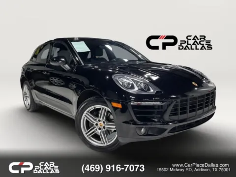 Black 2017 Porsche Macan AWD,CAM,BLUETOOTH,LEATHER,LOW MILES,PREMIUM SUV for sale in Addison, TX
