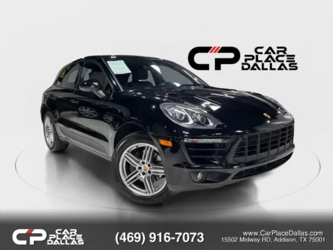 Black 2017 Porsche Macan AWD,CAM,BLUETOOTH,LEATHER,LOW MILES,PREMIUM SUV for sale in Addison, TX