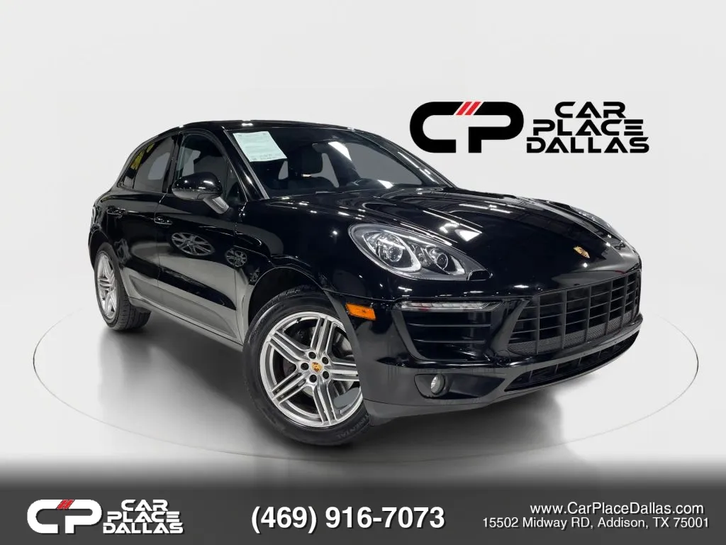Black 2017 Porsche Macan AWD,CAM,BLUETOOTH,LEATHER,LOW MILES,PREMIUM SUV for sale in Addison, TX