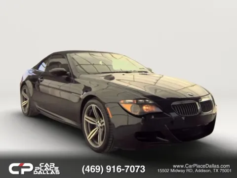 Black 2007 BMW M6 CONV,V10,LEATHER,NAV,PREMIUM AUDIO,LOW MILES,M PERFORMANCE for sale in Addison, TX