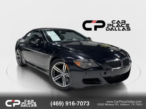 Black 2007 BMW M6 CONV,V10,LEATHER,NAV,PREMIUM AUDIO,LOW MILES,M PERFORMANCE for sale in Addison, TX