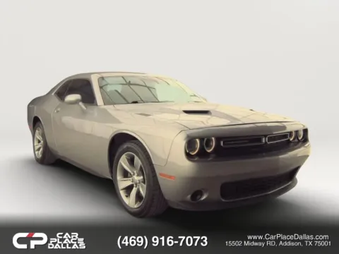 Silver 2016 Dodge Challenger SXT Coupe 2D CAM,BLUETOOTH,UCONNECT,SIRIUSXM,ALLOYS,KEYLESS,CRUISE for sale in Addison, TX