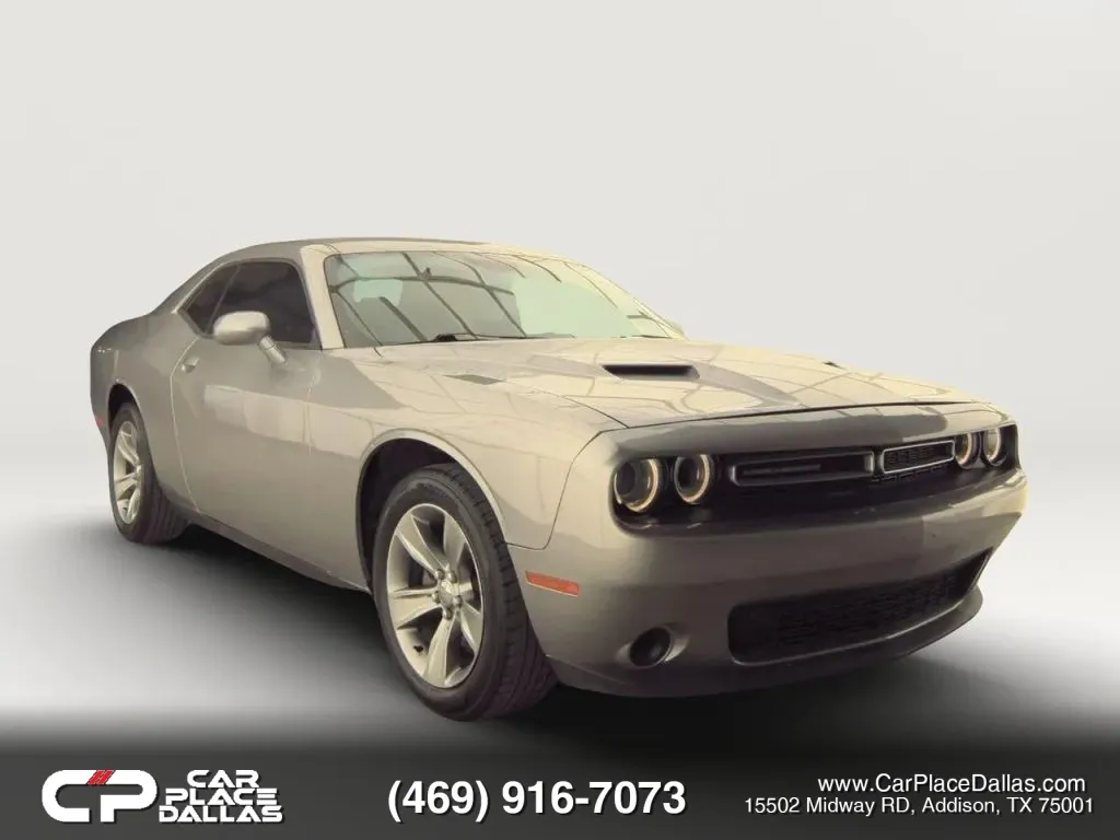 Silver 2016 Dodge Challenger SXT Coupe 2D CAM,BLUETOOTH,UCONNECT,SIRIUSXM,ALLOYS,KEYLESS,CRUISE for sale in Addison, TX