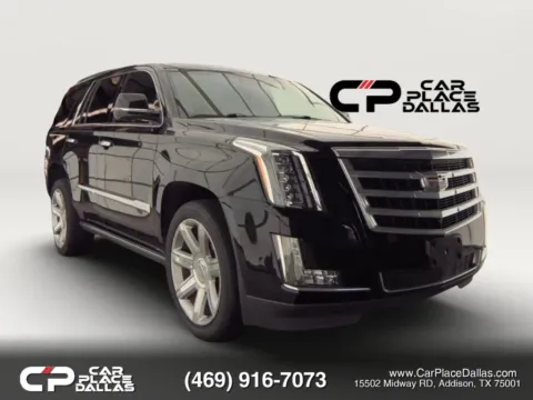 Black 2019 Cadillac Escalade Premium Luxury NAV,REAR DVD,BOSE,HUD,360 CAM,HTD/COOLED LTHR,ACC,SUNROOF,22S for sale in Addison, TX
