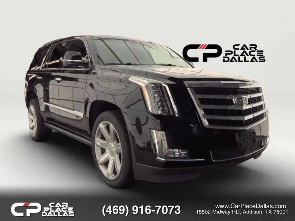 Black 2019 Cadillac Escalade Premium Luxury NAV,REAR DVD,BOSE,HUD,360 CAM,HTD/COOLED LTHR,ACC,SUNROOF,22S for sale in Addison, TX