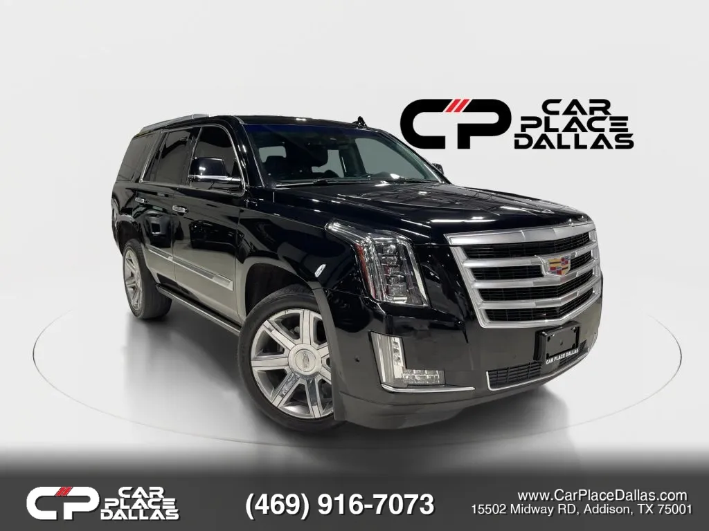 Black 2019 Cadillac Escalade Premium Luxury NAV,REAR DVD,BOSE,HUD,360 CAM,HTD/COOLED LTHR,ACC,SUNROOF,22S for sale in Addison, TX