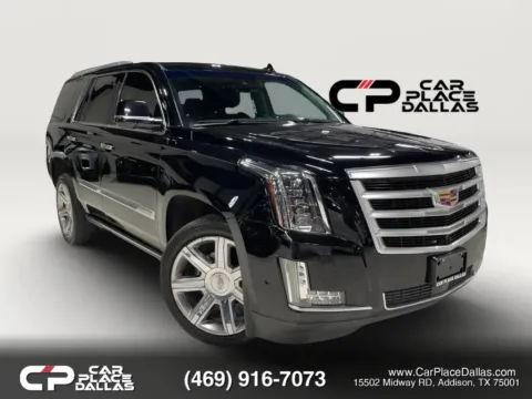 Black 2019 Cadillac Escalade Premium Luxury NAV,REAR DVD,BOSE,HUD,360 CAM,HTD/COOLED LTHR,ACC,SUNROOF,22S for sale in Addison, TX