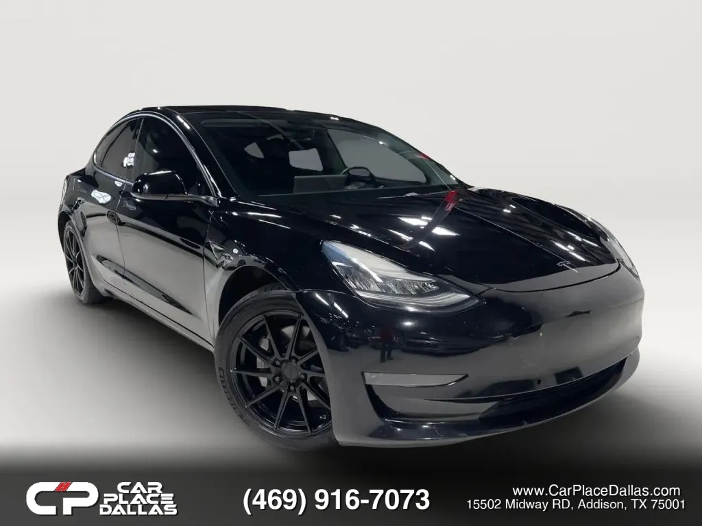 Black 2020 Tesla Model 3 Standard Range Plus EV,NAV,CAM,GLASS ROOF,AUTOPILOT,HTD STS,BLUETOOTH for sale in Addison, TX