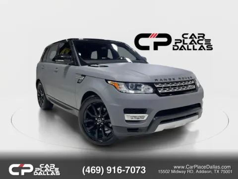 White 2016 Land Rover Range Rover Sport HSE Td6 DIESEL,AWD,LEATHER,NAV,CAM,PANO,PREMIUM AUDIO for sale in Addison, TX