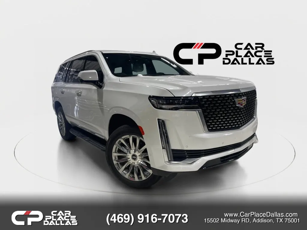 White 2022 Cadillac Escalade Premium Luxury Sport Utility 4D for sale in Addison, TX
