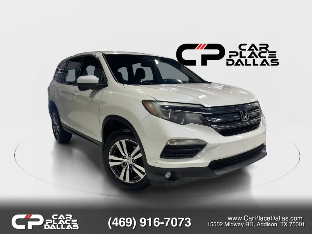 White 2016 Honda Pilot EX V6,3RD ROW,CAM,BLUETOOTH,LANEWATCH,VALUE SUV for sale in Addison, TX
