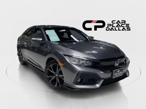 Gray 2017 Honda Civic Sport HATCHBACK,CAM,BT,1.5T,FOLD SEATS,ALLOYS for sale in Addison, TX