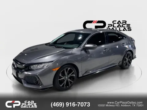 Another view of 2017 Honda Civic Sport HATCHBACK,CAM,BT,1.5T,FOLD SEATS,ALLOYS for sale in Addison, TX at Car Place Dallas