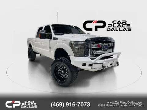White 2012 Ford F250 Super Duty Crew Cab Lariat KING RANCH,6.7L DIESEL,NAV,MOONROOF,CAM,REMOTE START,TOW MIRRORS,SPRAY-IN BEDLINER for sale in Addison, TX