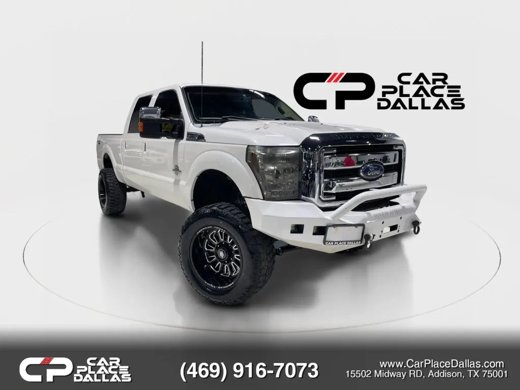 White 2012 Ford F250 Super Duty Crew Cab Lariat KING RANCH,6.7L DIESEL,NAV,MOONROOF,CAM,REMOTE START,TOW MIRRORS,SPRAY-IN BEDLINER for sale in Addison, TX