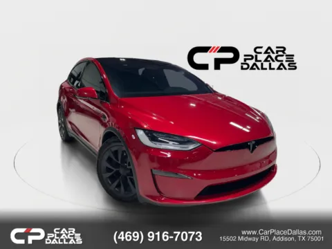 Red 2023 Tesla Model X Standard Range,DUAL MOTOR AWD,ULTRA RED,20 CYBERSTREAM,5 SEAT,PREM AUDIO for sale in Addison, TX