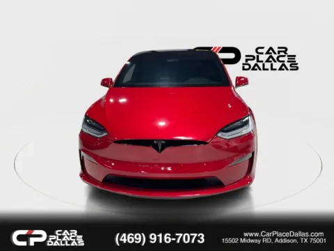 Another view of 2023 Tesla Model X Standard Range,DUAL MOTOR AWD,ULTRA RED,20 CYBERSTREAM,5 SEAT,PREM AUDIO for sale in Addison, TX at Car Place Dallas