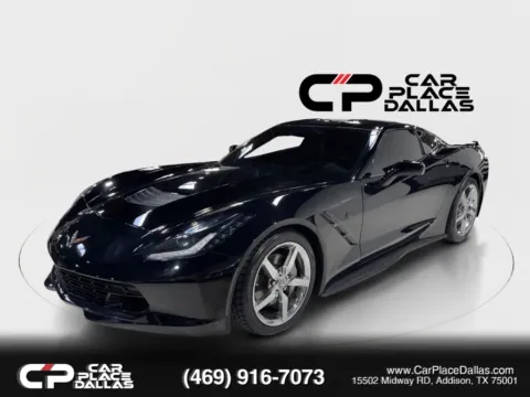 Another view of 2014 Chevrolet Corvette Stingray 3LT,7-SPD MANUAL,NAV,HUD,HTD/VENT STS,BOSE,NPP EXHAUST,CARBON ROOF for sale in Addison, TX at Car Place Dallas