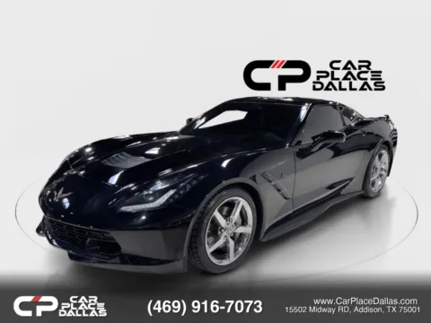 Another view of 2014 Chevrolet Corvette Stingray 3LT,7-SPD MANUAL,NAV,HUD,HTD/VENT STS,BOSE,NPP EXHAUST,CARBON ROOF for sale in Addison, TX at Car Place Dallas