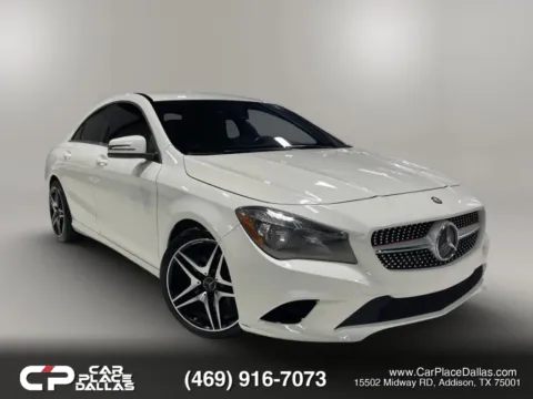 White 2016 Mercedes-Benz CLA 250 TURBO,DUAL CLUTCH,BT,PWR STS,FWD,CLEAN HISTORY for sale in Addison, TX