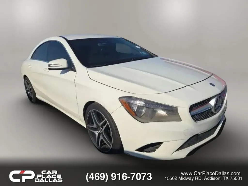 White 2016 Mercedes-Benz CLA 250 TURBO,DUAL CLUTCH,BT,PWR STS,FWD,CLEAN HISTORY for sale in Addison, TX