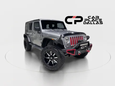Silver 2018 Jeep Wrangler Unlimited Willys Wheeler 4X4,HARD TOP,LED LIGHTS,TOW PKG,TRAC-LOK,ROCK RAILS,BT for sale in Addison, TX