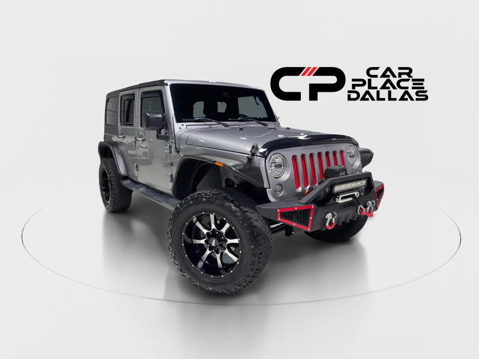 Silver 2018 Jeep Wrangler Unlimited Willys Wheeler 4X4,HARD TOP,17 BLACK WHLS,TRAC-LOK,3.73 AXLE,LED,TOW PKG,BT for sale in Addison, TX