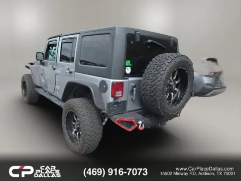 Another view of 2018 Jeep Wrangler Unlimited Willys Wheeler 4X4,HARD TOP,LED LIGHTS,TOW PKG,TRAC-LOK,ROCK RAILS,BT for sale in Addison, TX at Car Place Dallas