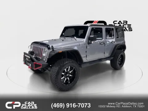 Another view of 2018 Jeep Wrangler Unlimited Willys Wheeler 4X4,HARD TOP,17 BLACK WHLS,TRAC-LOK,3.73 AXLE,LED,TOW PKG,BT for sale in Addison, TX at Car Place Dallas