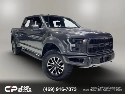 Gray 2019 Ford F-150 SuperCrew Cab Raptor SuperCrew 4X4,802A,TECH PKG,PANO,NAV,360 CAM,B&O,ACC,TORSEN,TOW TECH for sale in Addison, TX