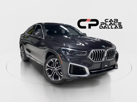 Gray 2021 BMW X6 xDrive40i,CONV PKG,PARK ASST,360 CAM,HTD LTHR,4-ZONE,21 WHLS,REMOTE START,BLIND SPOT for sale in Addison, TX