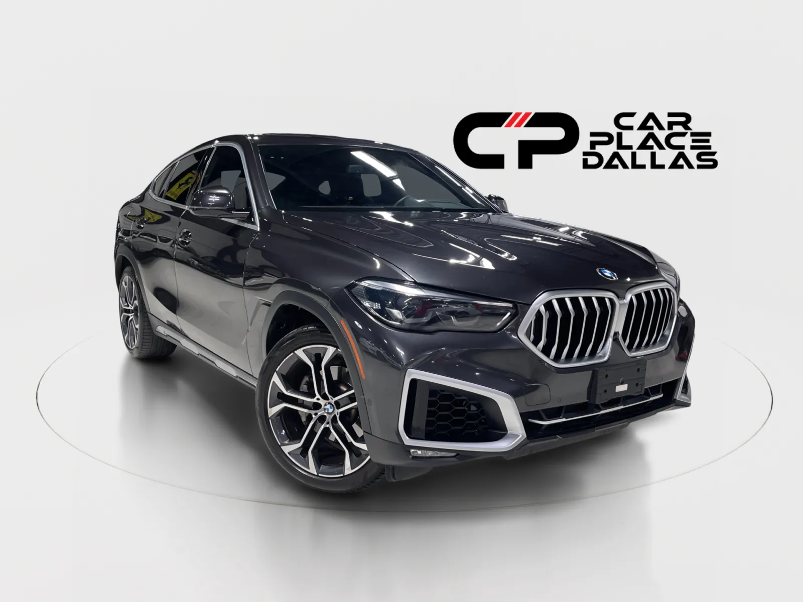 Gray 2021 BMW X6 xDrive40i,CONV PKG,PARK ASST,360 CAM,HTD LTHR,4-ZONE,21 WHLS,REMOTE START,BLIND SPOT for sale in Addison, TX