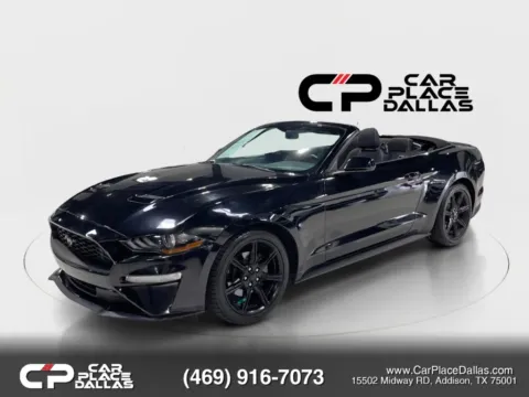 Another view of 2020 Ford Mustang EcoBoost CONVERTIBLE,TURBO,CAM,BT,PUSH START,RWD,TRACK APPS for sale in Addison, TX at Car Place Dallas