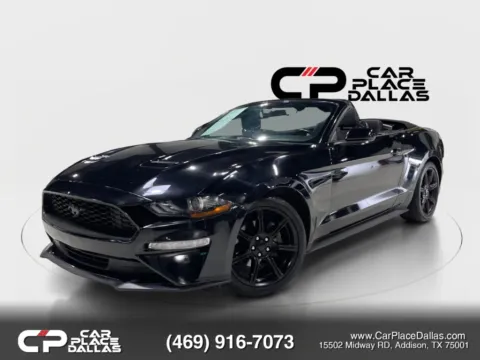 Photos of 2020 Ford Mustang EcoBoost CONVERTIBLE,TURBO,CAM,BT,PUSH START,RWD,TRACK APPS for sale in Addison, TX at Car Place Dallas