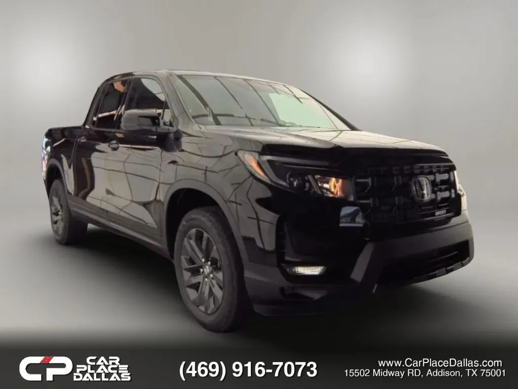 Black 2024 Honda Ridgeline Sport AWD,V6,CAM,CARPLAY,ANDROID AUTO,HONDA SENSING,IN-BED TRUNK for sale in Addison, TX