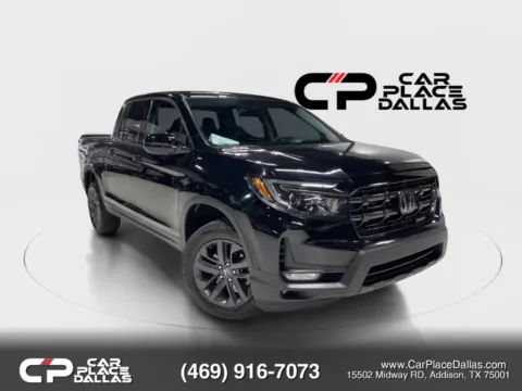 Black 2024 Honda Ridgeline Sport AWD,V6,CAM,CARPLAY,ANDROID AUTO,HONDA SENSING,IN-BED TRUNK for sale in Addison, TX